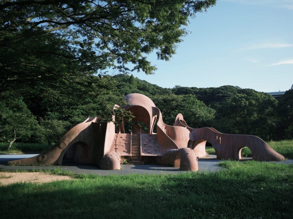 世界最大級のタコ滑り台　@門司港