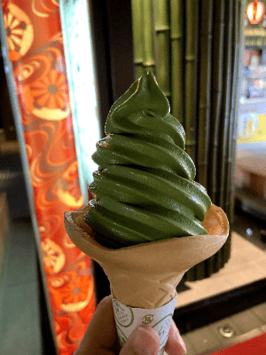 抹茶ソフトの写真