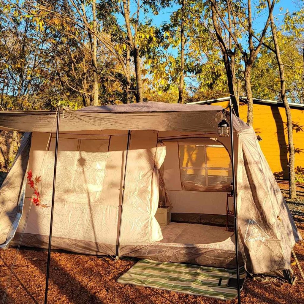 2部屋のテント