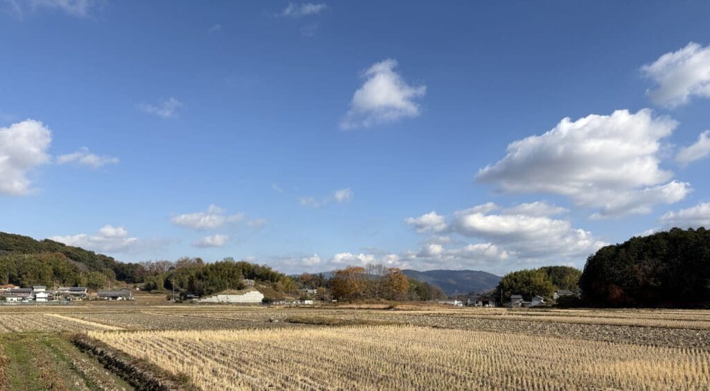 明日香村の里山の風景