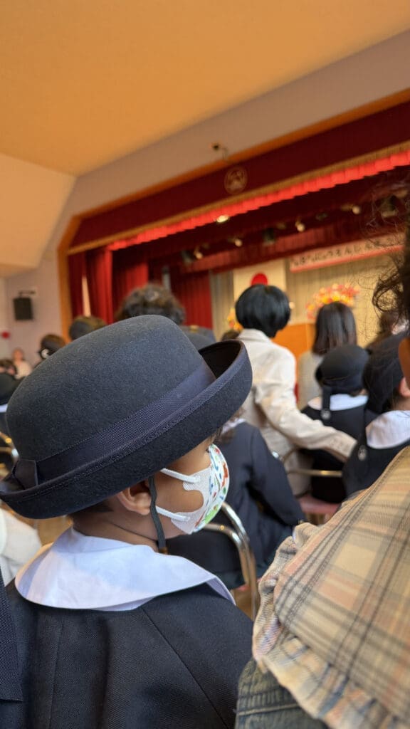 Izaan is having a great time at the School Entrance Ceremony