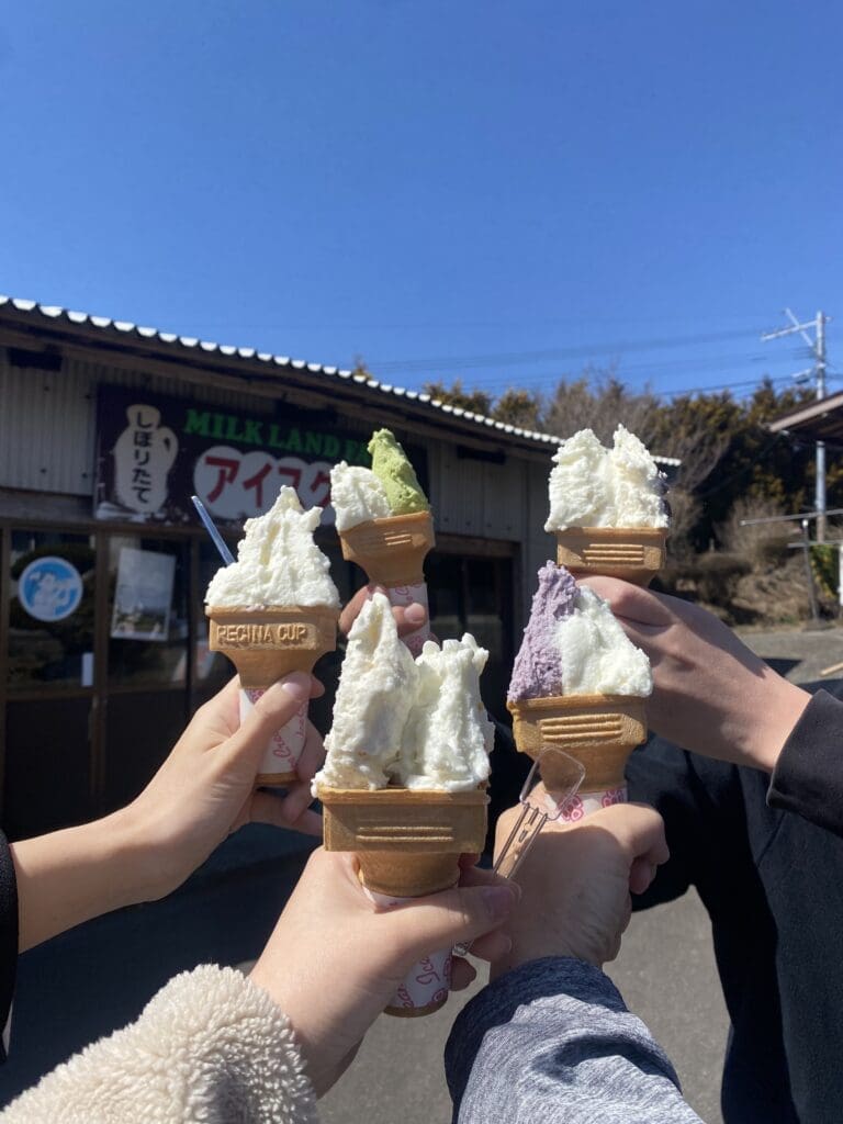 ミルクランドファームのアイスクリーム