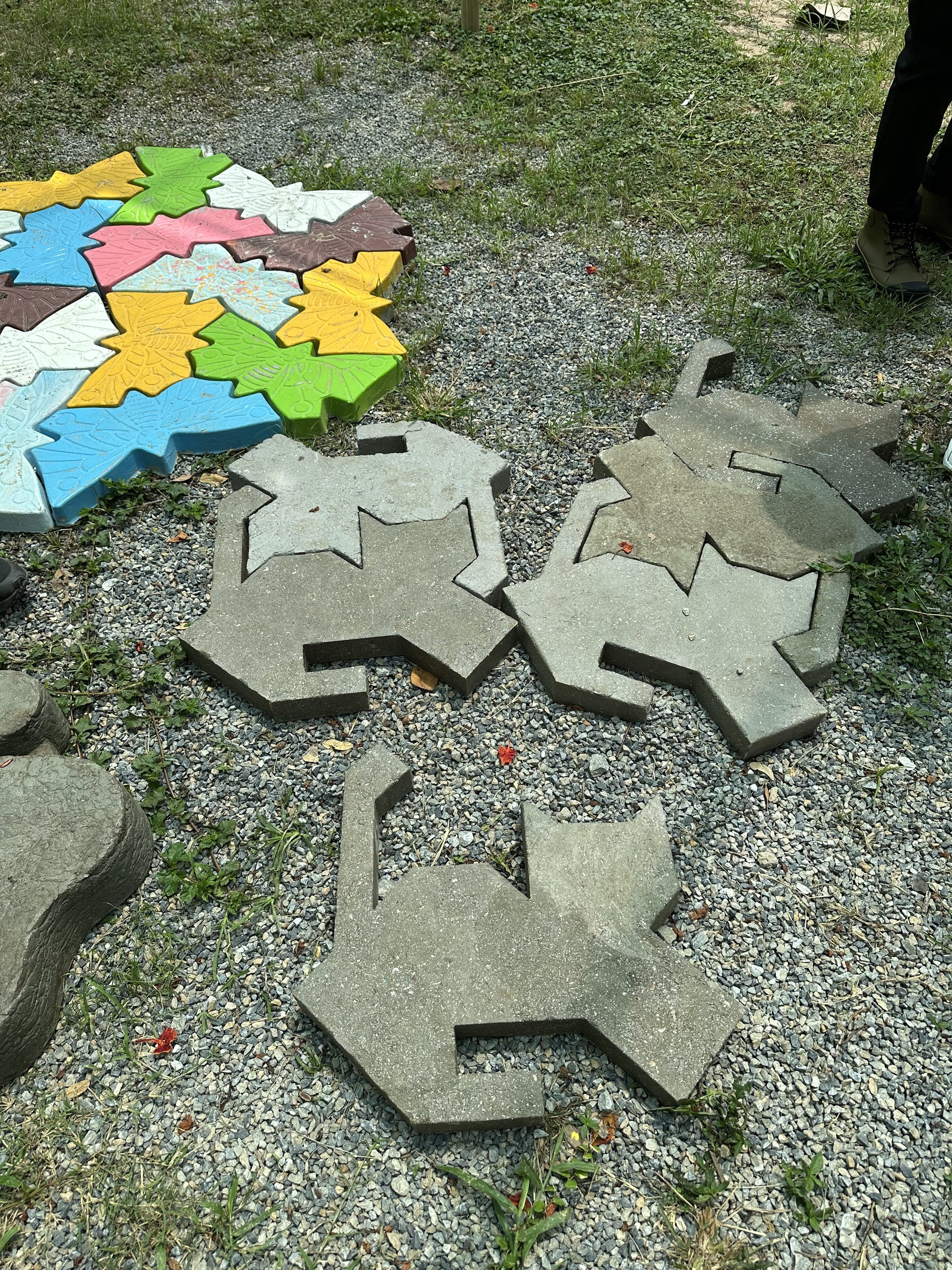 猫型レゴ石ブロック