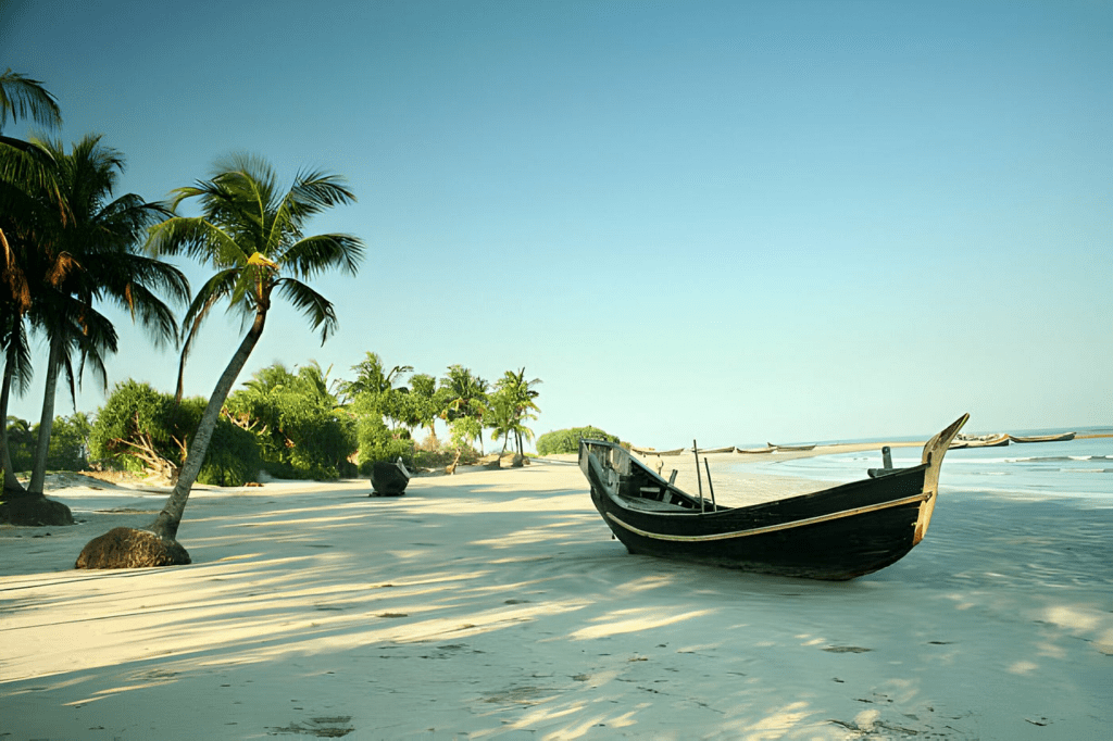 Saint Martin's white sand beach