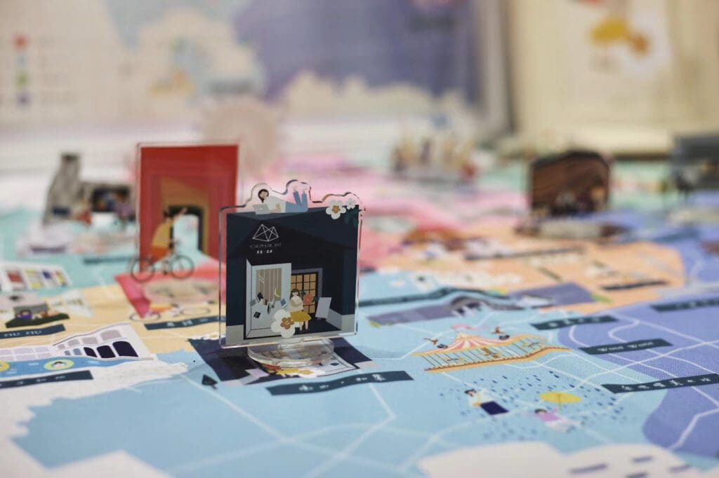 制作した上海散策マップの写真