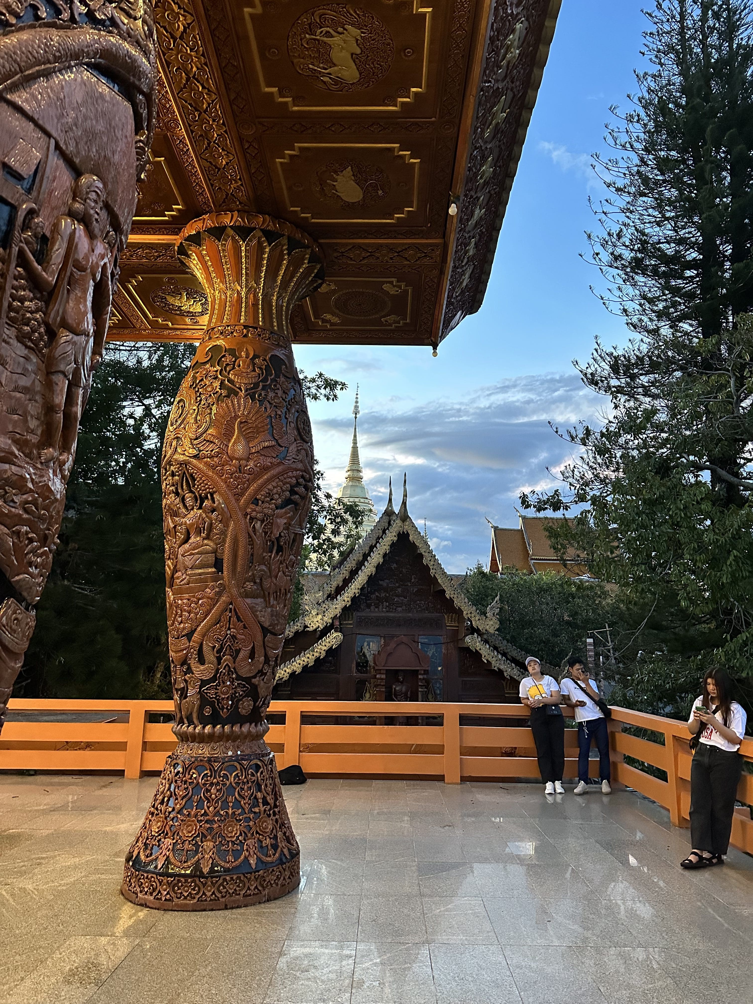 ドイ・ステープ寺院の展望デッキ
