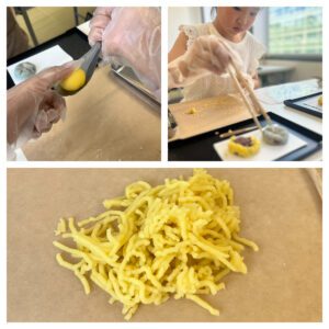 和菓子作り体験、ひまわり、向日葵